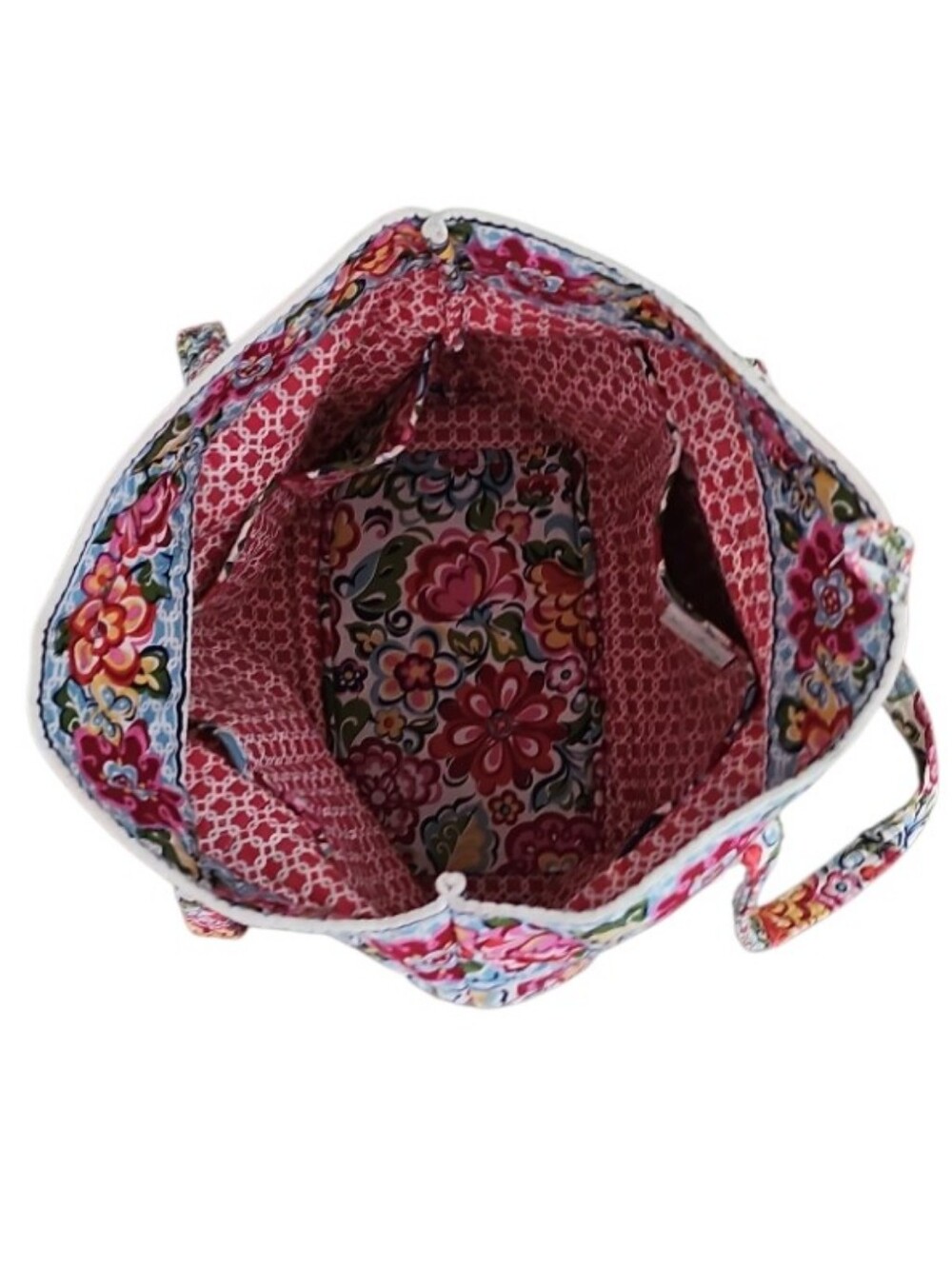 Vera Bradley Hope Garden Tote Bag Vintage Made USA Retired Floral Quilted Bag - Picture 8 of 16